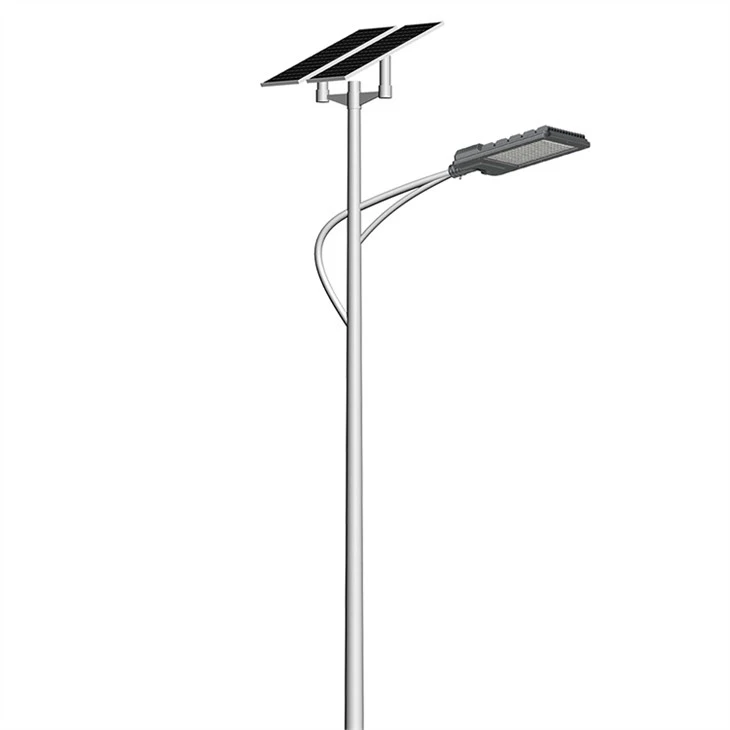 12m Single Arm Solar Led Street Light Pole