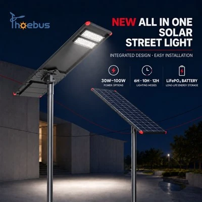 60W All in One Solar Street Light