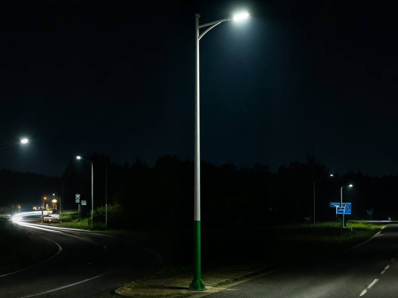 Single arm street light poles Single arm street light poles