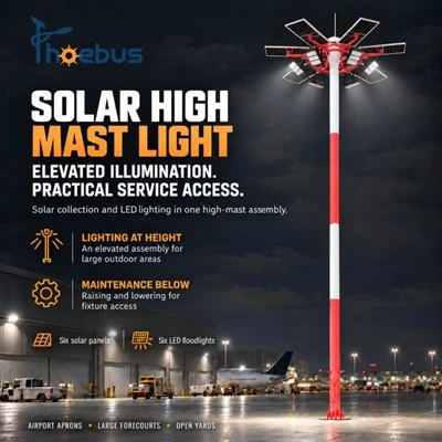 Automatic Lift High Mast Light