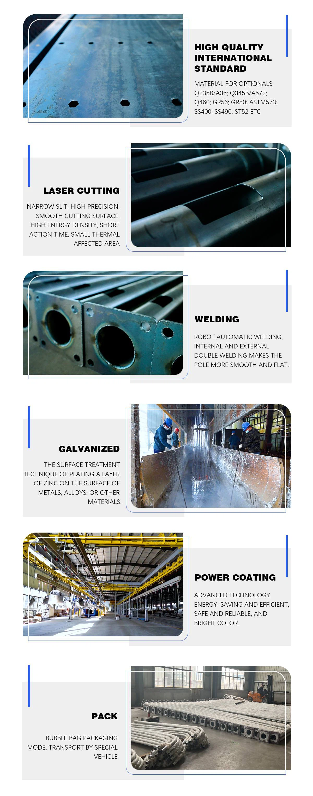 Hot-dip Galvanized Light Pole Hot-dip Galvanized Light Pole